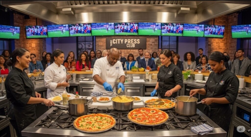 City Press Club open kitchen