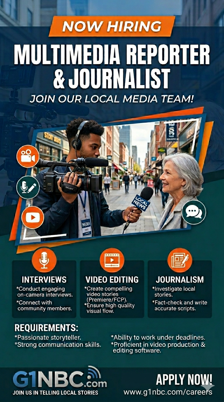​🎥 Hiring: Video Reporter / Multimedia Journalist (Local Media Co.)